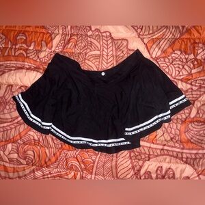 “Brat” Mini Skirt with White Trim